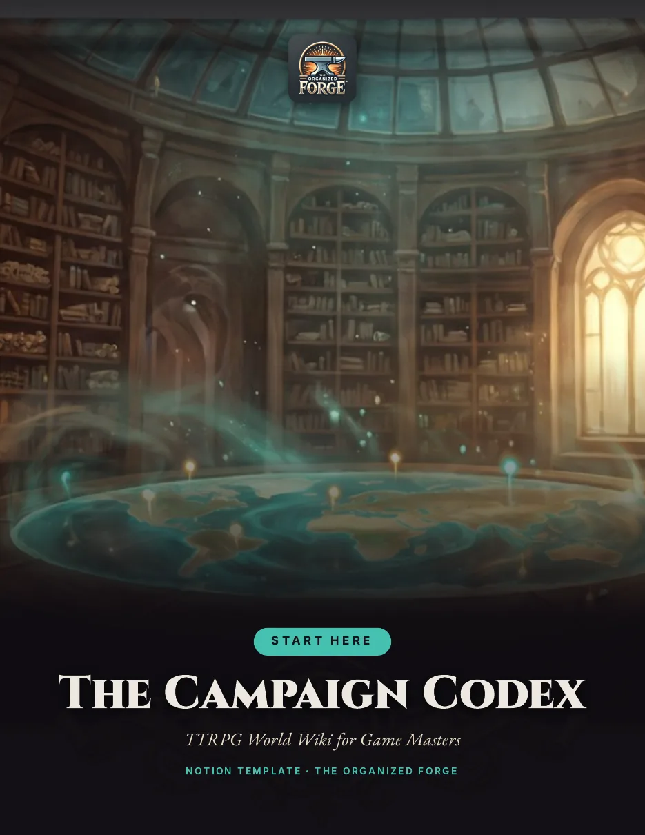Cover of The Campaign Codex — TTRPG World Wiki