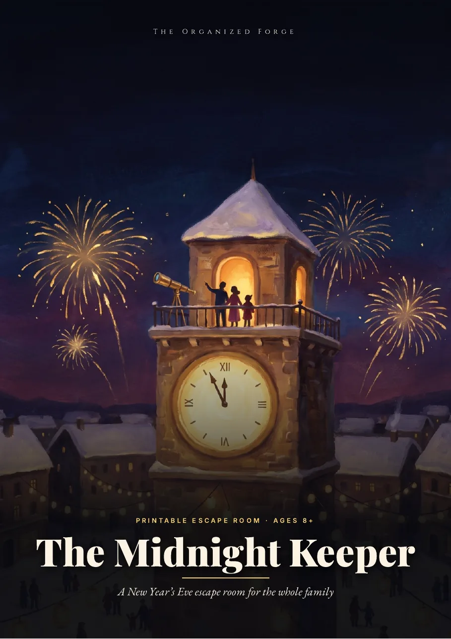 Cover of The Midnight Keeper — A New Year’s Eve Escape Room for the Whole Family