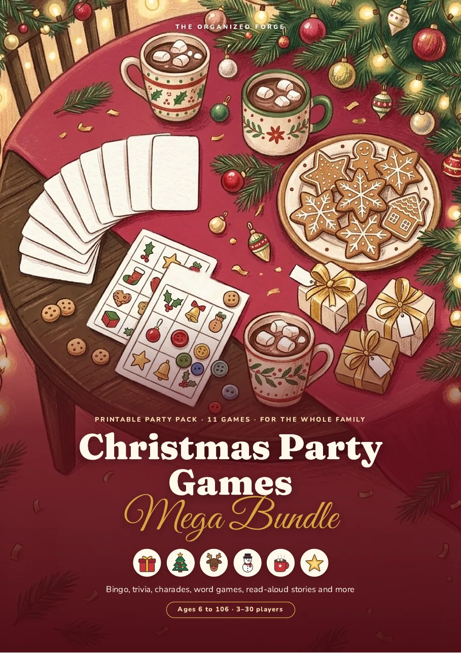 Cover of Christmas Party Games Mega Bundle — 11 Printable Games