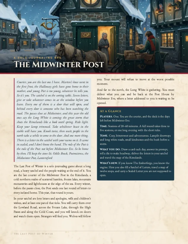 The Last Post of Winter — preview page 1