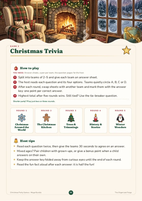 Christmas Party Games Mega Bundle — 11 Printable Games — preview page 2