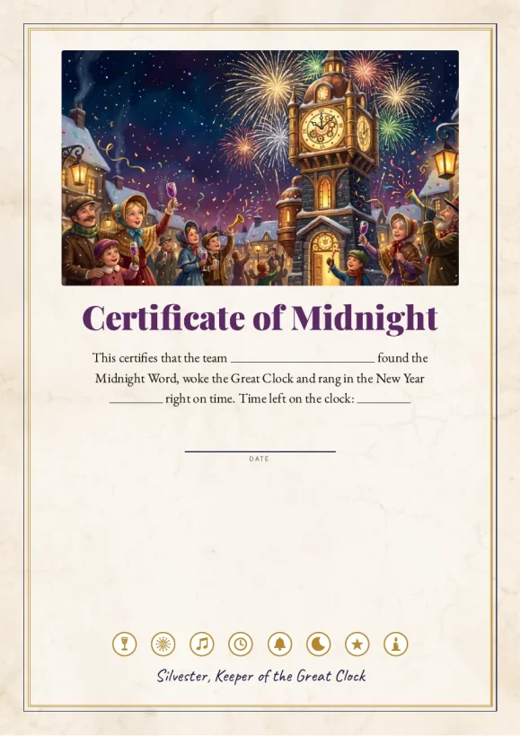 The Midnight Keeper — A New Year's Eve Escape Room for the Whole Family — preview page 2
